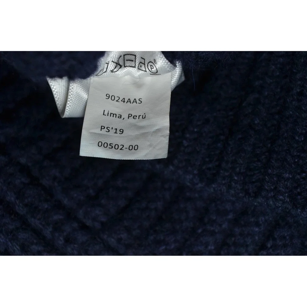 Nation LTD Cardigan Sweater Womens M Navy Cable Knit Alpaca Pockets‎ Los Angeles - Picture 9 of 16